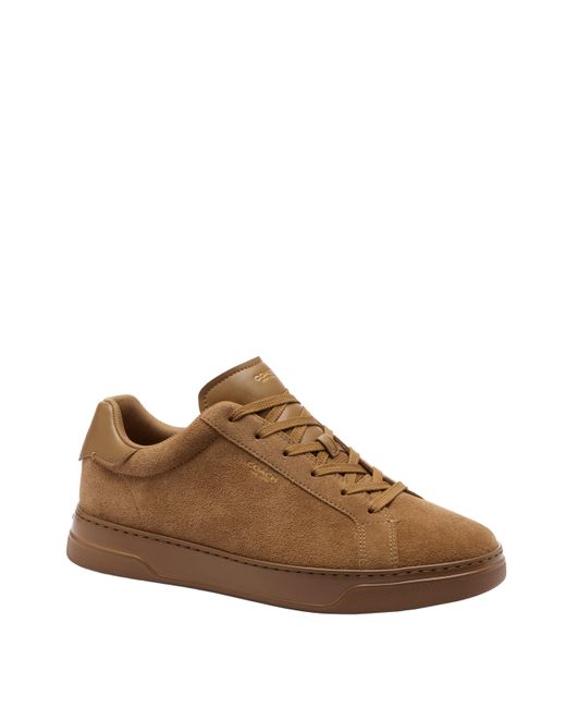 COACH Brown High Line Sneaker In Suede for men