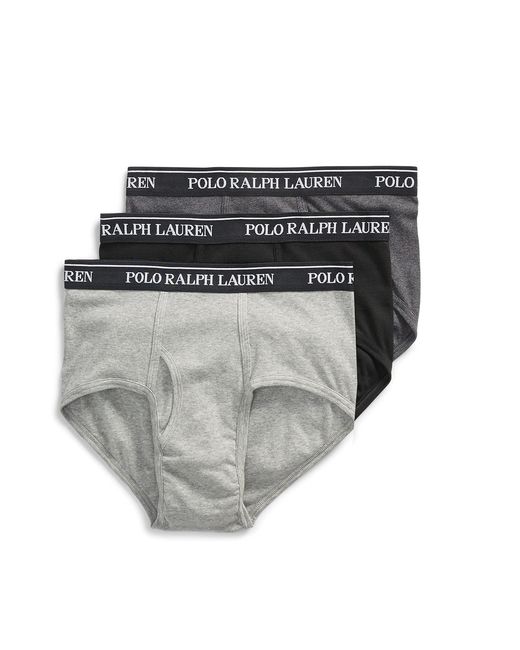 Polo Ralph Lauren Gray Big & Tall Classic Fit Cotton Briefs for men