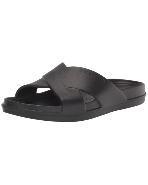 Cole Haan Leather Findra Pool Slide Sandal in Black Lyst