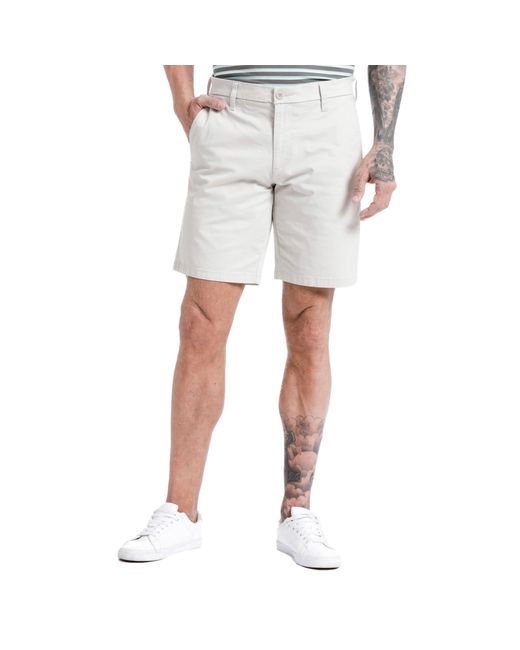Dockers White Ultimate Straight Fit Supreme Flex Shorts for men