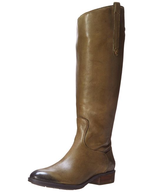 Sam Edelman Penny 2 Wide Calf Leather Riding Boot in Olive (Green ...