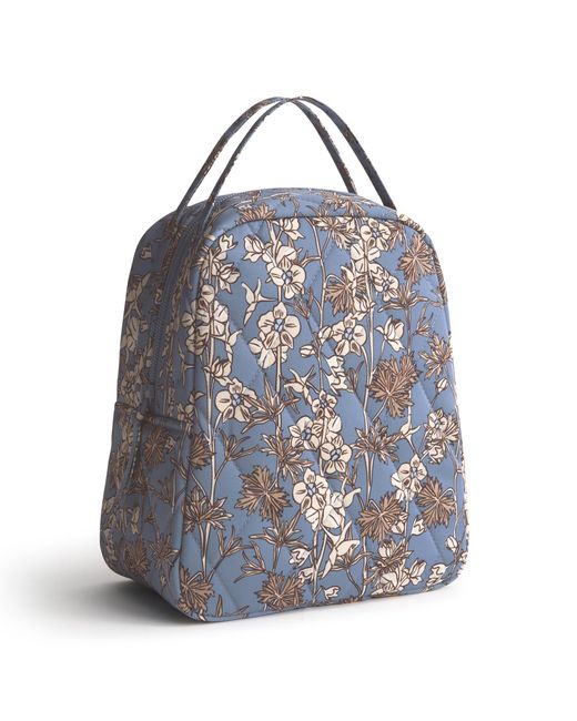 Vera Bradley Blue Performance Twill Lunch Bag