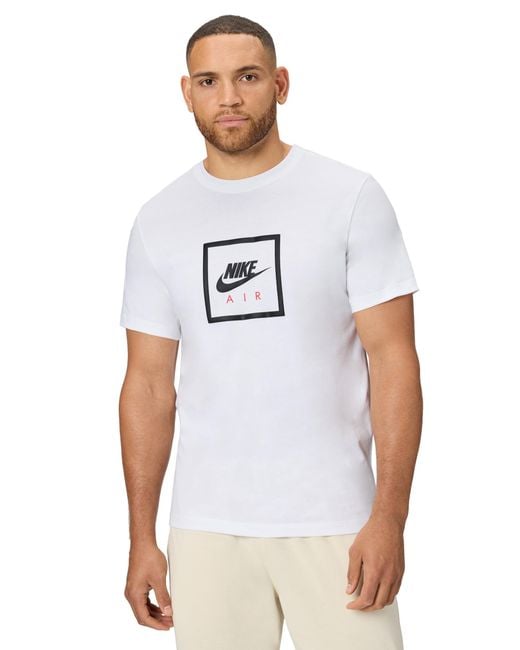 Nike White Sportswear T-shirt Futura Air Square for men
