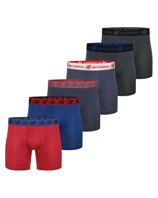 New Balance Blue Premium Performance Boxer Brief for men
