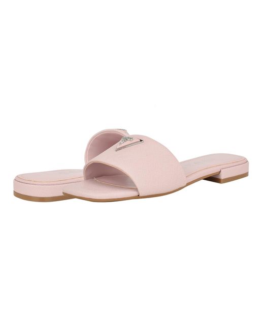 Guess Pink Tamed Flat Sandal