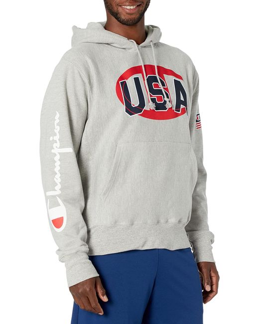 Champion Gray Exclusive Usa Reverse Weave for men