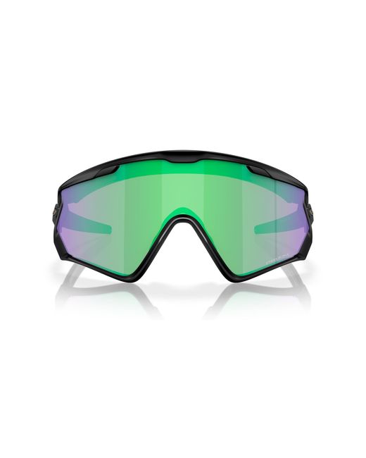Oakley Green Oo9418 Wind Jacket 2.0 Rectangular Sunglasses for men