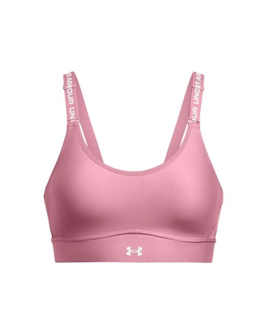 Under Armour Pink Infinity Mid Impact Sports Bra