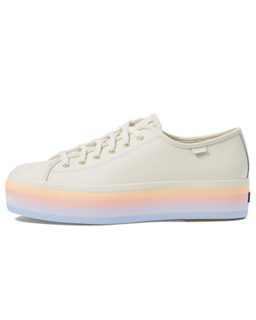 Keds White Triple Up Leather