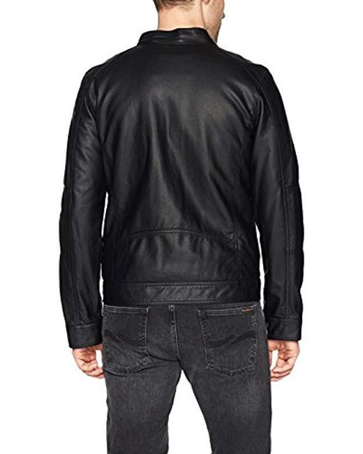 guess black moto jacket