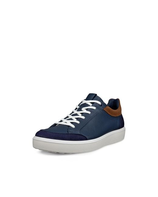 Ecco Blue Soft 60 Perforated Luxery Sneaker for men