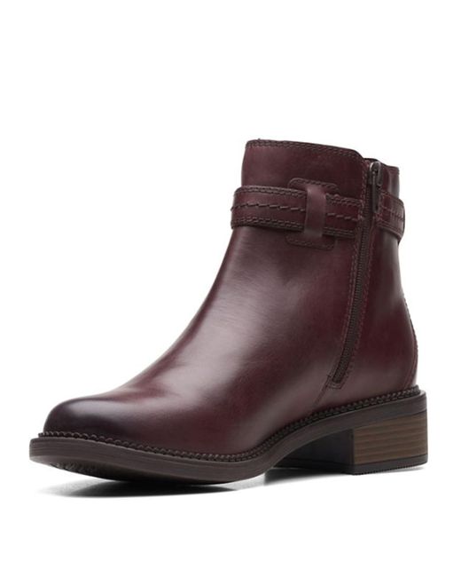 Clarks Brown Maye Ease Ankle Boot
