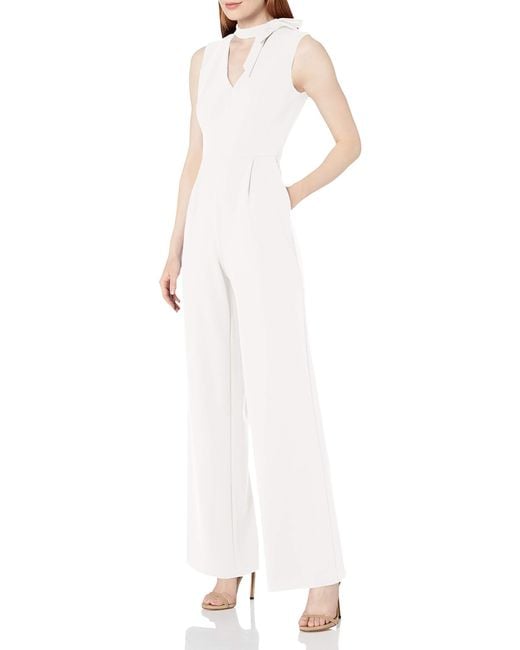 calvin klein white jumpsuit