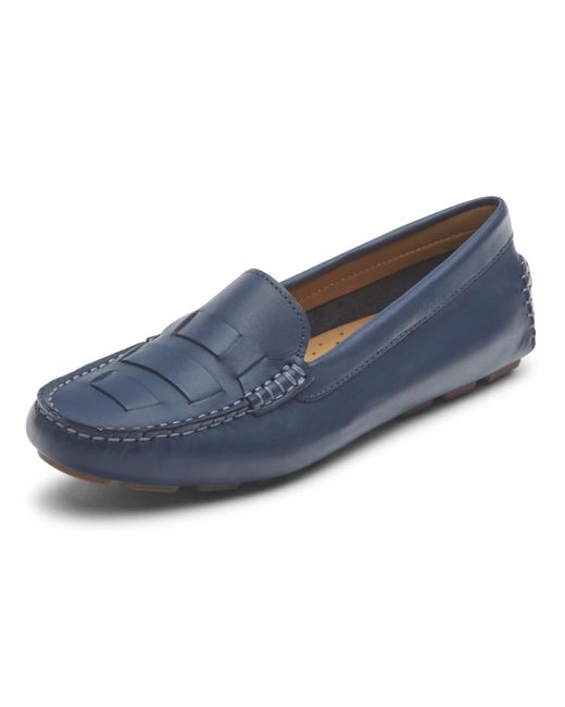 Rockport Blue S Bayview Woven Loafer Shoes