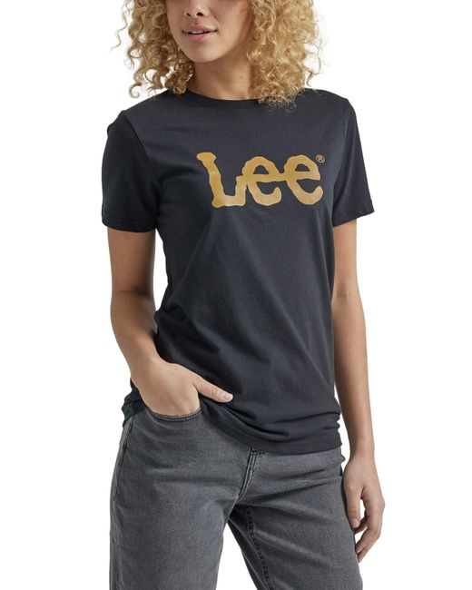 Lee Jeans Graphic Tee in Black | Lyst
