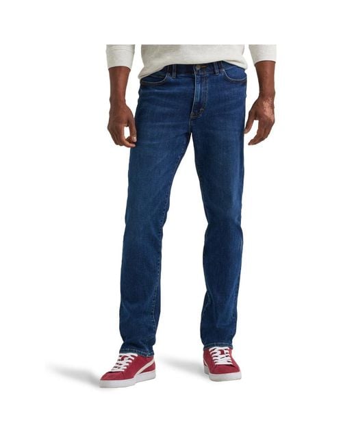 Lee Jeans Blue Extreme Motion Slim Straight Jean for men
