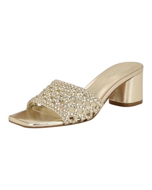 Calvin Klein Natural Brianny Heeled Sandal