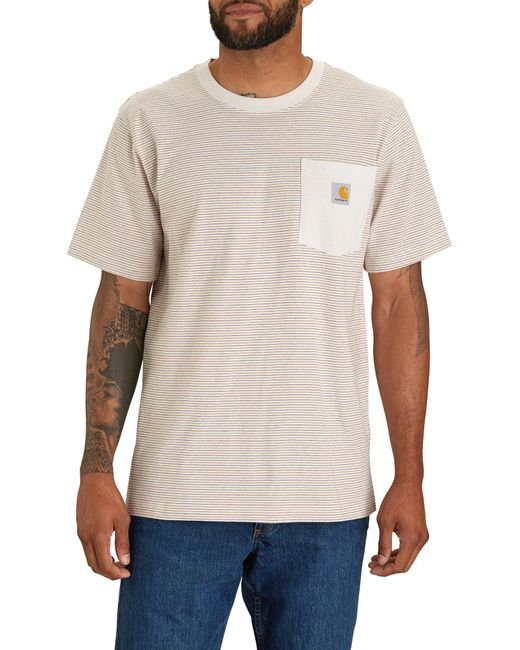 Carhartt T-Shirt Relaxed Pocket Stripe in Multicolor für Herren