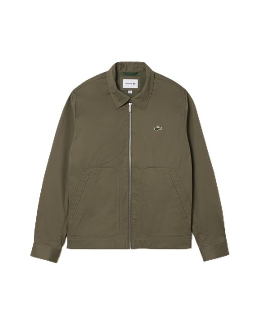 Lacoste Green Plain Short Jacket W/collar for men