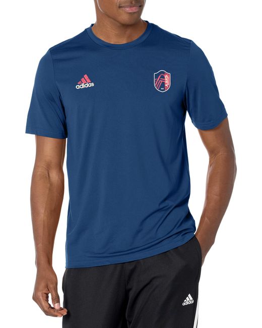 Adidas Blue St. Louis City Sc Local Stoic Short Sleeve Pre-game T-shirt for men