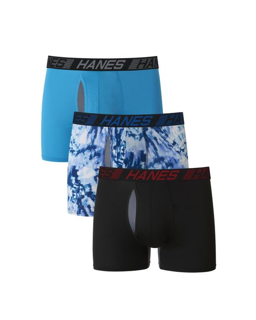 Hanes Total Support Pouch Boxer Briefs Pack in Blue for Men Lyst