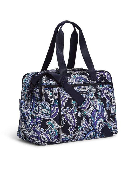 Vera Bradley Lighten Up Weekender Travel Bag in Blue