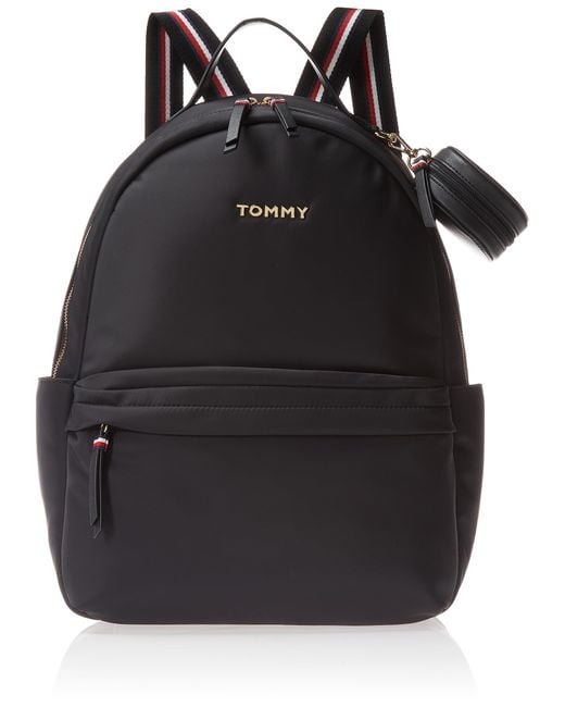 Tommy Hilfiger Black Payton Zip Backpack