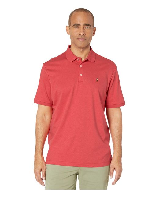 Polo Ralph Lauren Red Classic Fit Soft Cotton Polo Shirt for men