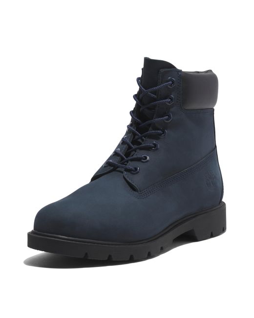 Timberland Blue 6 Inch Basic Waterproof Boots With Padded Collar for men