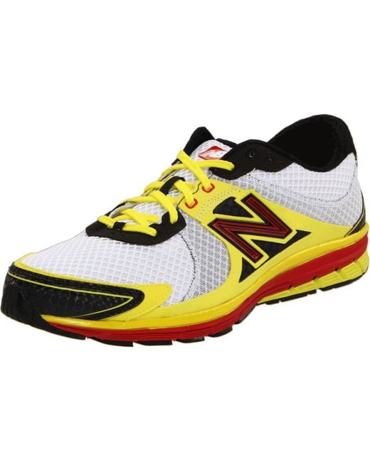 New Balance 1190 V1 Running Shoe in White/Neon Yellow (Yellow) for Men