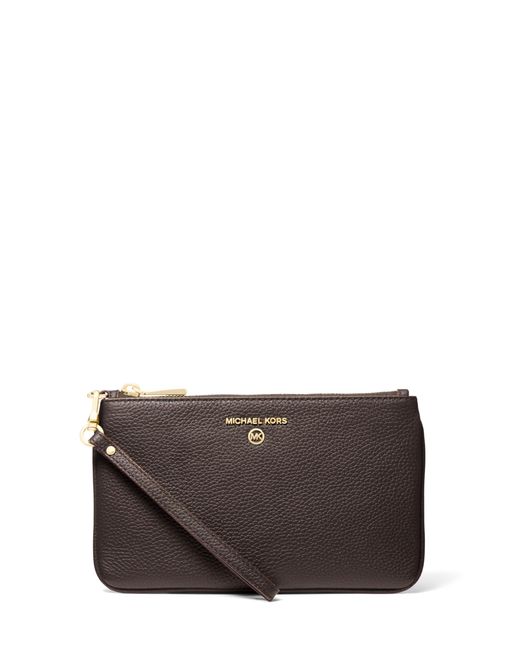 Michael Kors Gray Jet Set Charm Medium Top-zip Wristlet