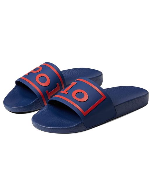 Polo Ralph Lauren Blue S Slide Sandals