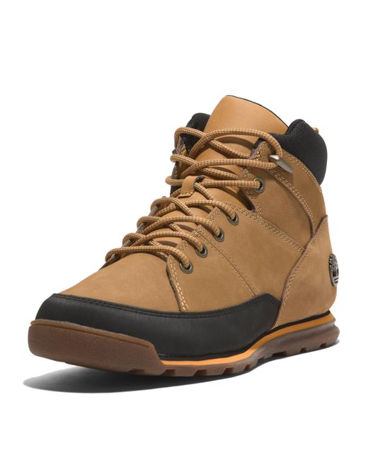 Timberland Brown Euro Rock Mid Lace Boot for men