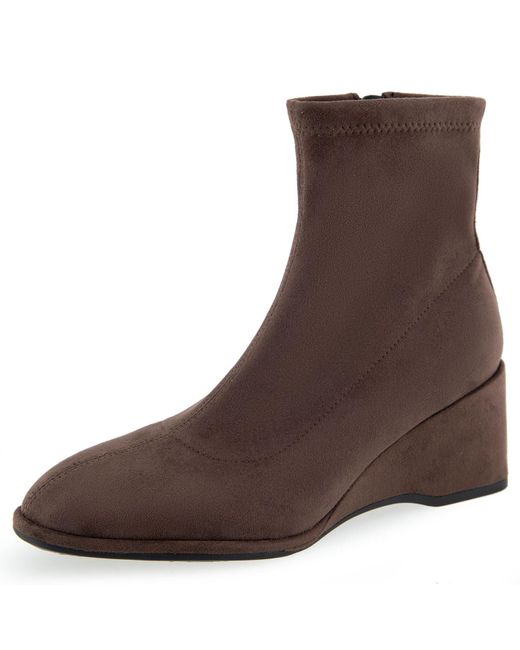 Aerosoles Anouk Mid Calf Boot in Brown Lyst