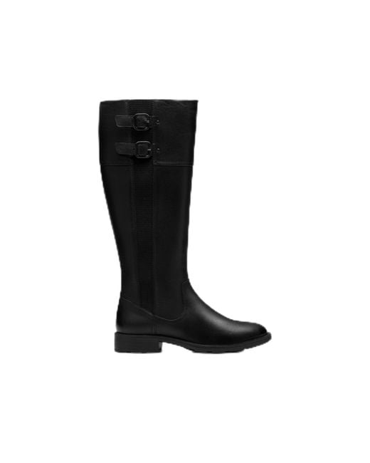 Clarks Black Adalynn Hope Knee High Boot