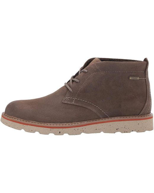 Rockport Brown Storm Front Chukka Oxford Boot for men
