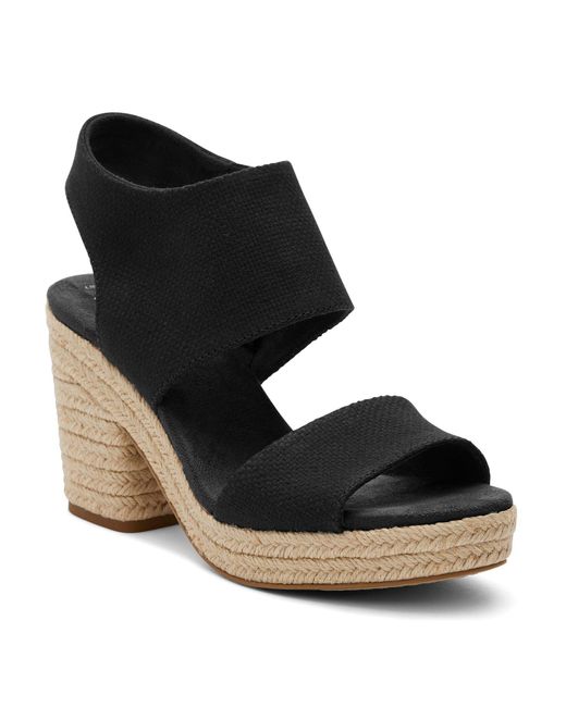 TOMS Black , Majorca Platform Sandal