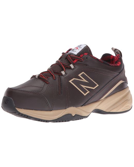 New Balance 608 V4 Casual Comfort Cross Trainer in Dark Brown (Black