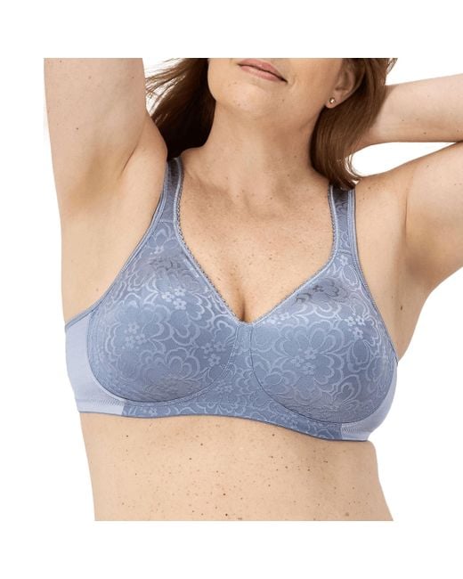 Playtex 18-hour Ultimate Lift & Support Wireless Full-coverage Bra in Blue
