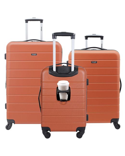 Wrangler Multicolor Smart Luggage Set With Cup Holder And Usb Port