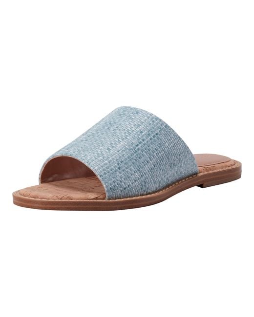 Marc Fisher Blue Grayce Flat Sandal