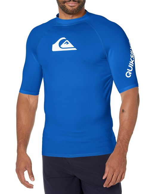 Quiksilver All Time Rashguard LSF 50 Sonnenschutz Surf Rash-Guard-Shirt in Blue für Herren