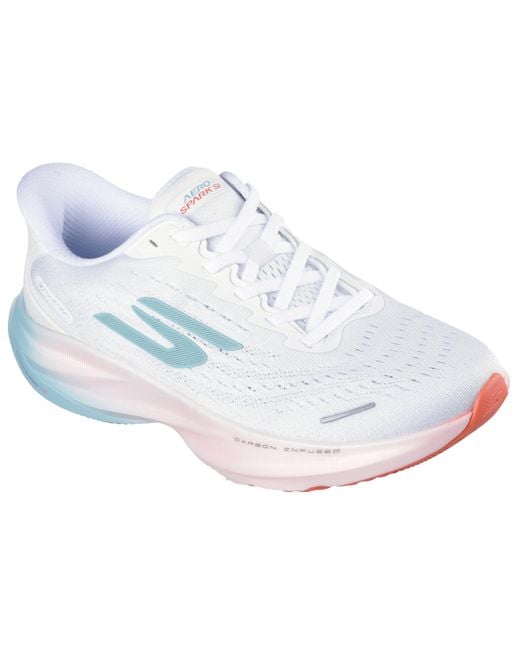 Skechers White Aero Spark Hands Free Slip-ins Sneaker
