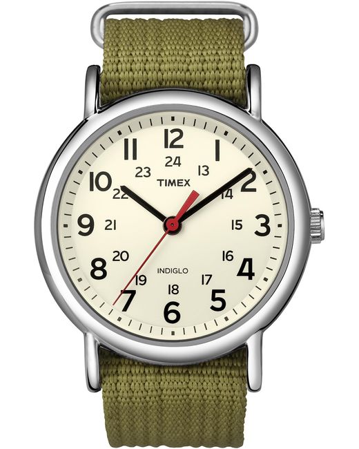 Timex Gray Weekender Analog Beige Dial Unisex Watch - T2n651