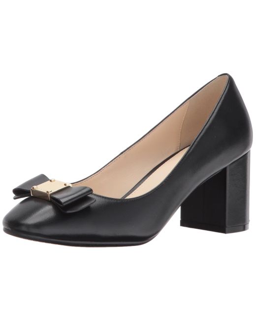 Cole Haan Tali Bow Pumps in Black | Lyst