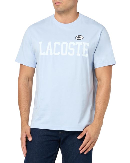 Lacoste Blue Logo Print T-shirt for men