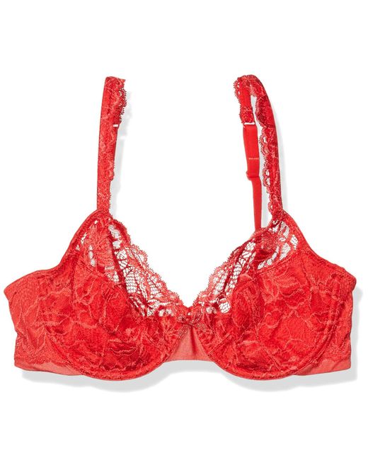 Bali Lace Desire Nonfoam Underwire Bra in Crimson (Red) Lyst