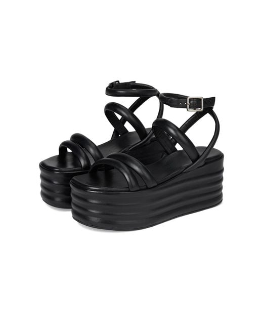 Free People Sandals For - Leather Upper - Leather Lining And Insole - Rubber Outsole Black Leather Eu