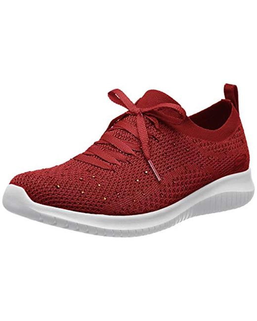 Skechers Synthetic Ultra Flex Strolling Out S Sneakers Red 10 | Lyst