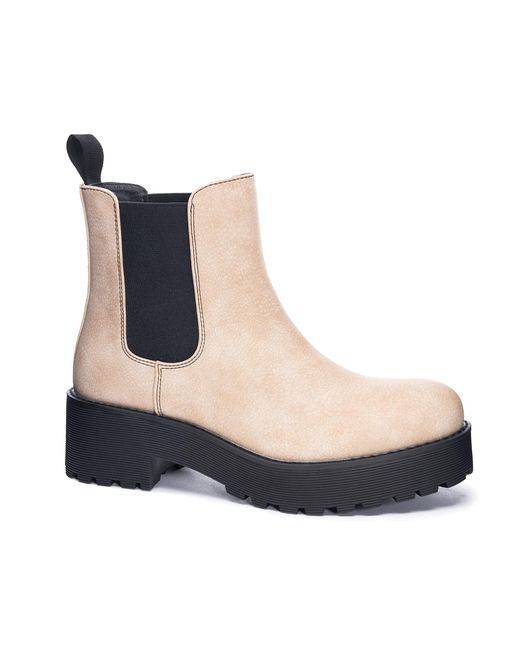 Chinese Laundry Blue Dirty Laundry By Maps Smooth Chelsea Boot